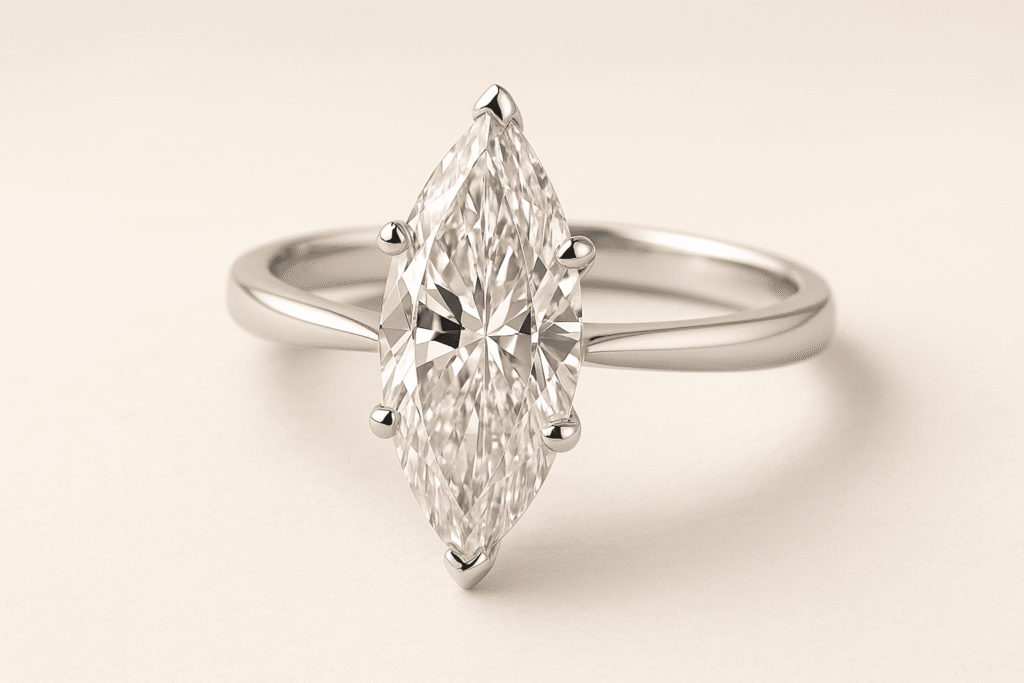 Marquise Diamond Engagement Ring