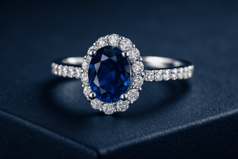 Sapphire and Diamond Ring