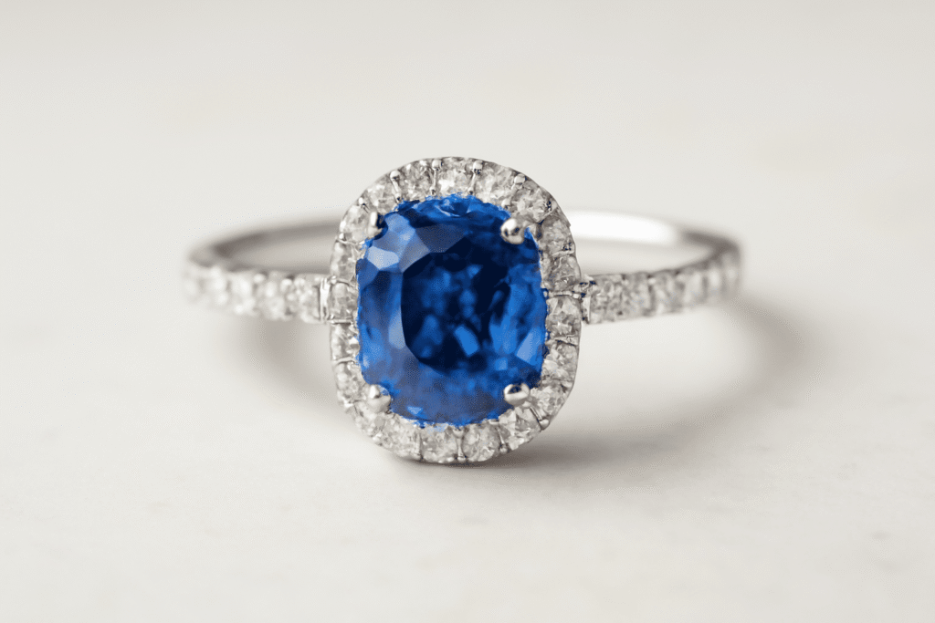Sapphire and Diamond Ring