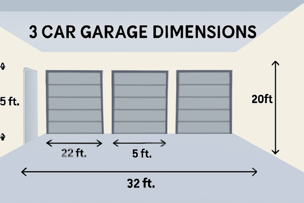 3 Car Garage Dimensions