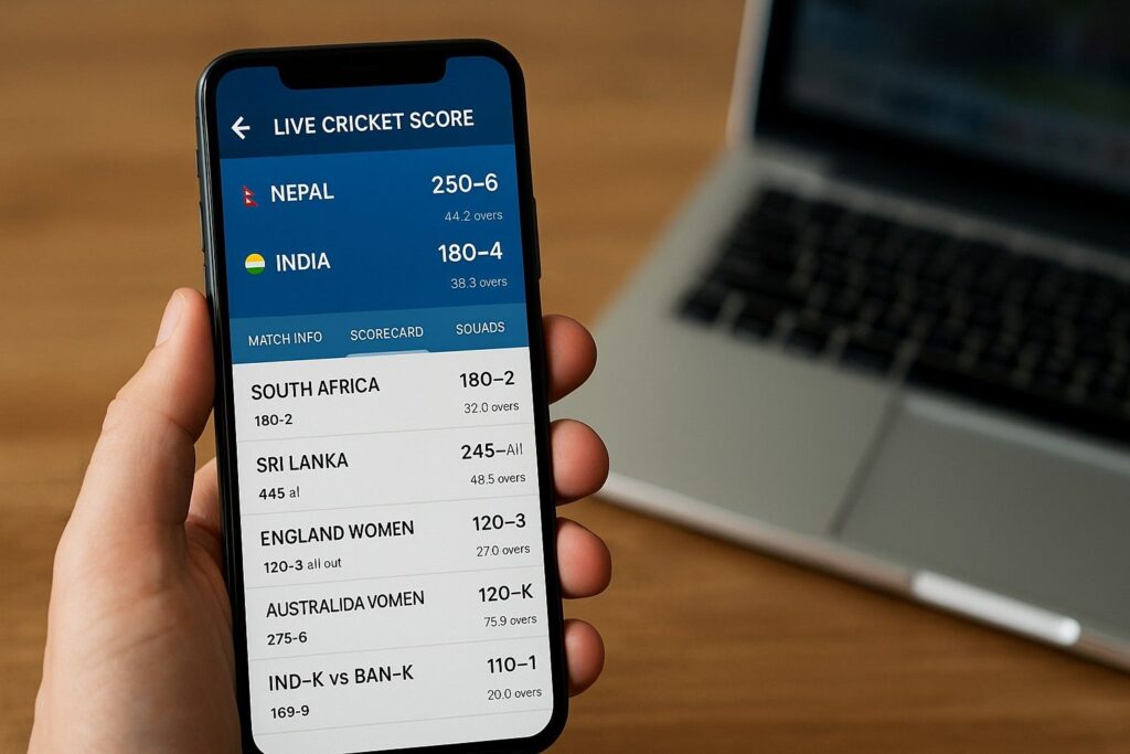 Best Cricket App for Live Scores 2025
